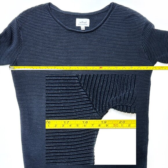 Wilfred Silk/Cashmere Blend Ribbed Sweater - Picture 9 of 12